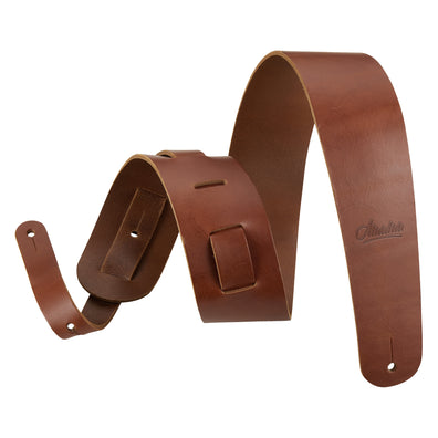 Amumu Vegetable Tanned Leather Brown Guitar Strap -VTL01-BN
